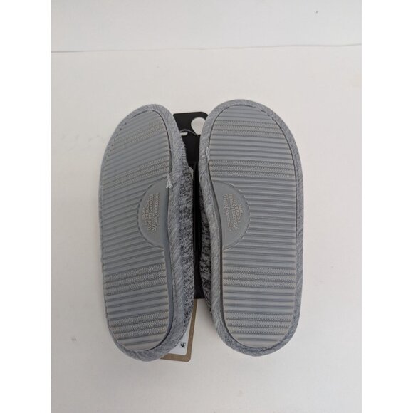 Dearfoam Womens Cozy Comfort Bound Scuff Gray Slippers Sz 5/6 S Memory Foam - Picture 5 of 5